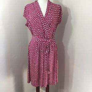 Liz Claiborne faux wrap dress